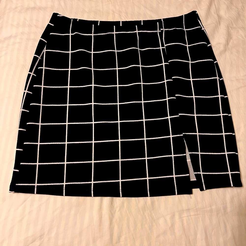 Blue mini-skirt navy blue